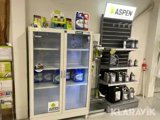 Display/udstilling reol kemiskab/reoler