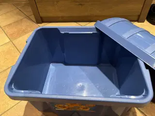 Røde og blå Skattekister m/låg