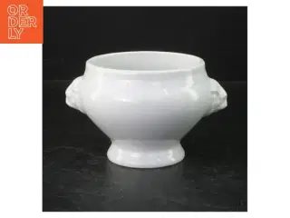 Hvid porcelænsskål fra Bareuther (str. Ø. 11 cm)