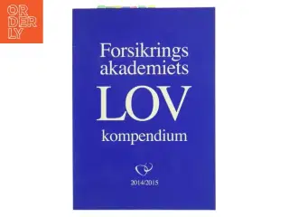 Forsikringshøjskolens lovkompendium : 2014/2015 (Bog)