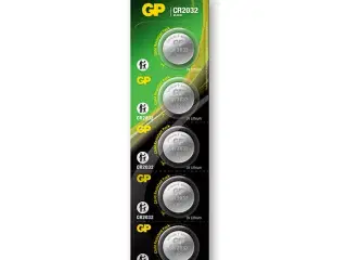 GP knapcelle, Lithium, CR2032, 5-pak