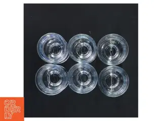 Skibsglas fra Holmegaard. Sæt med seks glas (str. 10 cm)