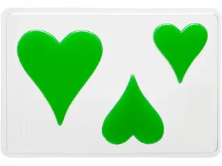 Hjerteformet støbeform i plast - 3 størrelser