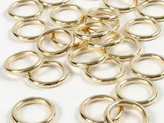 Guld Plastringe 15 mm - 25 stk. til Kreative Projekter