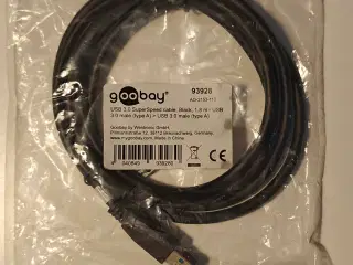 Goobay 93928 USB-kabel 1,8 m USB 3.2 Gen 1
