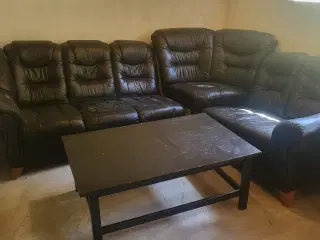 Hjørne Sofa med Bord