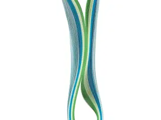 Quillingpapir, L: 78 cm, B: 5 mm, 120 g, blå, grøn, limegrøn, turkis, 100stk./ 1 pk.