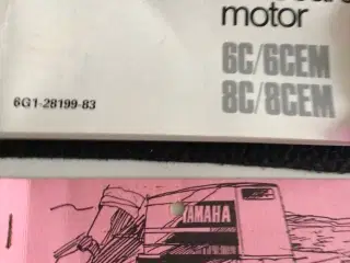 Yamaha bådmotor instruktionsbog mm