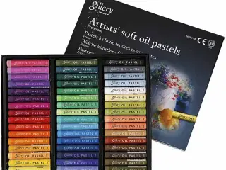 Gallery Oliepastel Premium, L: 7 cm, tykkelse 10 mm, ass. farver, 48stk./ 1 pk.