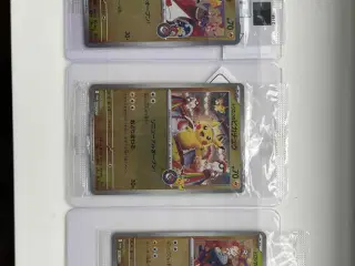 Japanske pokemon center promokort med Pikachu