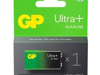 GP Ultra Plus Alkaline 9V-batteri 1604AUP/6LF22 1-pak
