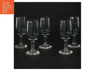 5 stk. Holmegaard Atlantic snapseglas (str. 5 stk Ø 3,5 cm længde 9,5 cm)