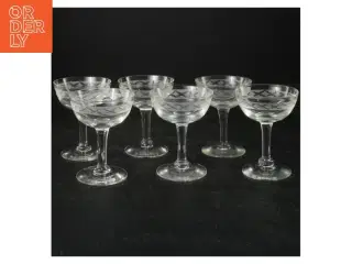 Sæt af seks cocktailglas (str. 9x7 cm)