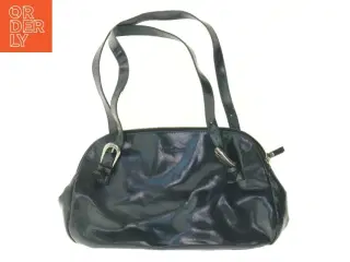 Sort skuldertaske (str. 38 x 18 x 9 cm)