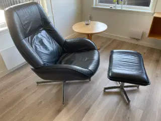 Læder lænestol