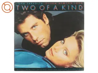 Lp plade john travolta&olivia newton john two of a kind fra Polar Music International (str. 31 x 31 cm)