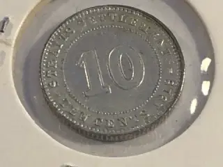 10 cent 1919 Straits Settlements