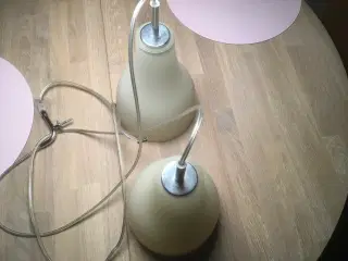 Pendellamper hvide 2 stk.