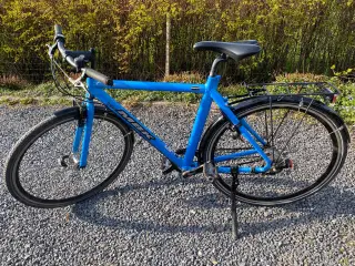 Blå herrecykel, 7 gear