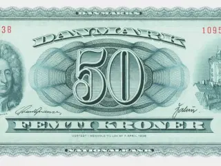 DK. 50 kr. seddel 1970