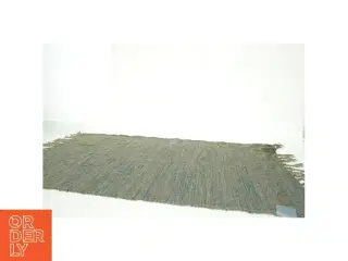 Vævet tæppe med frynser fra Mørke Gaard (str. 60 x. 100 cm)