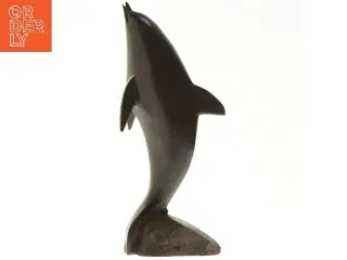 Trædelfin skulptur (str. 27 cm)