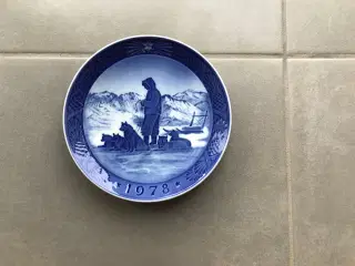 Royal Copenhagen juleplatte 1978