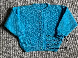 Trøje, hjemmestrikket, str. 1 - 1½, ubrugt