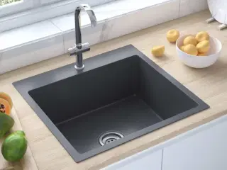 Håndlavet køkkenvask rustfrit stål sort