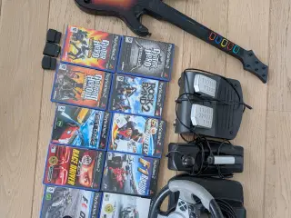 Playstation 2 med masser af tilbehør