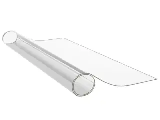 Bordbeskytter 120x60 cm 2 mm PVC transparent