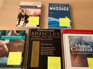 Bøger til fysioterapeutstudie