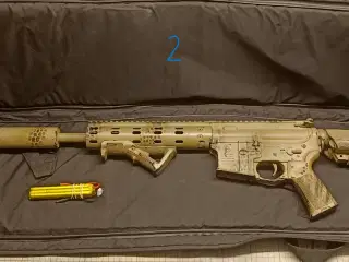 Custom airsoft M4 softgun DMR