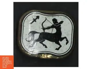 Vintage pastilleskrin (str. 8 cm. og. 4 cm. og. 4 cm)