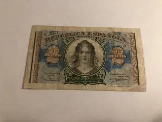 2 pesetas Spain 1938