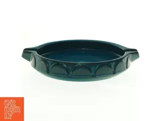 Blå Knabstrup keramik serveringsfad (str. 27 x 23 cm)