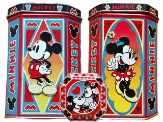 Mickey & Minnie Mouse blikkasse blikdåse slikdåse