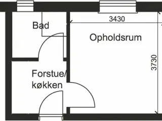 25 m2 værelse i Viborg