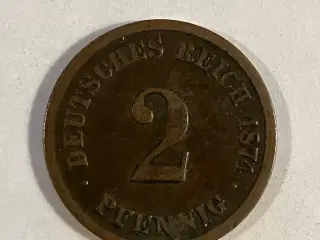 2 Pfennig Germany 1874
