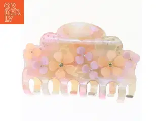 Hårklemme med blomsterdesign (str. 9,5 cm)