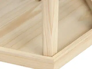 Fuglefoderhus 33x30 cm ottekantet massivt fyrretræ
