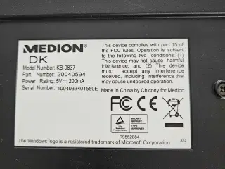 Medion tastatur
