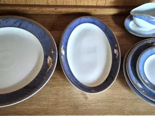 Blå magnolia Royal Copenhagen - spise / kaffestel 