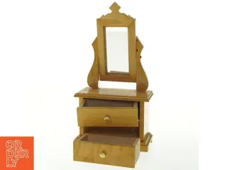 Miniature kommode med vippespejl (str. 30x15 cm)