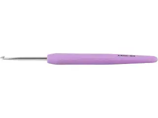 Ergonomisk hæklenål 3,5 mm - Lys lilla, 13,3 cm