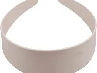 Bred Hvid Hårbøjle 40 mm - Komfort og Stil