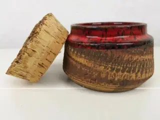 Fin gammel keramik beholder / smykkeskrin