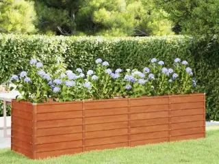 Højbed 320x80x77 cm cortenstål rustfarvet
