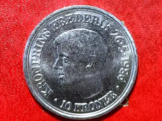 FLOT TÆT PÅ UNC. 10 KR KRONE 1986 FREDERIK X 18 År