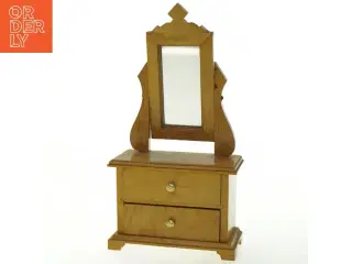 Miniature kommode med vippespejl (str. 30x15 cm)